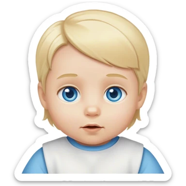 cute baby face adolf hitler sticker