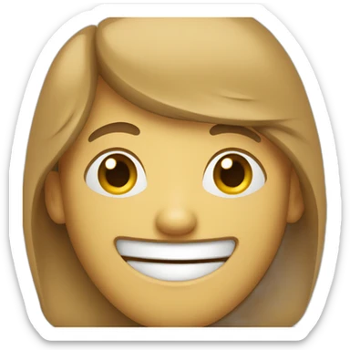 A cheerful person sticker