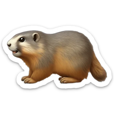 Marmotte désolée sticker