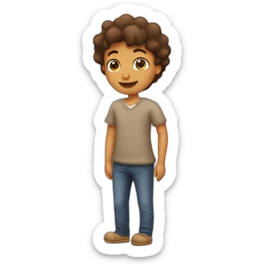 Garçon amoureux près de sa copine  sticker