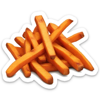 sweet potato fries sticker
