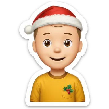 Vintage 1970's cartoon Charlie brown christmas, movie sticker