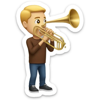 Me with a trombone sticker