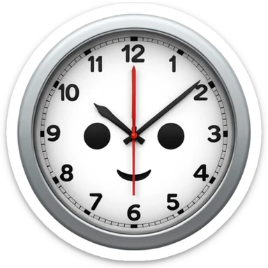 analog clock sticker