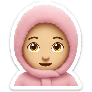 cute pink cosy sticker