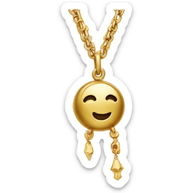 vancleef gold necklace charms  sticker