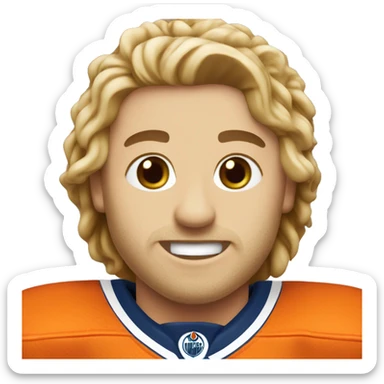Edmonton oilers hockey sticker