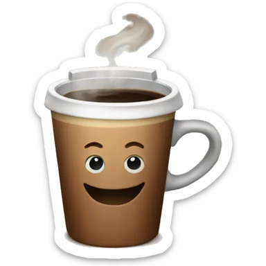 Coffee sticker