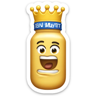 kraft mayonnaise with a crown on top sticker