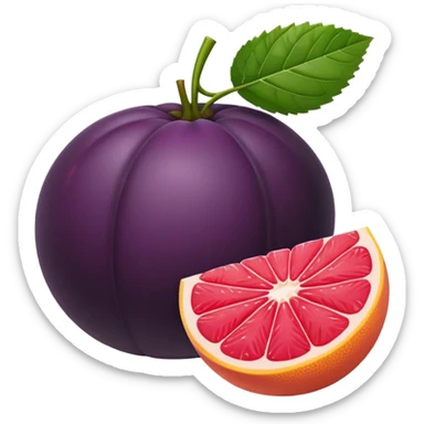 Blackberry, grapefruit  sticker