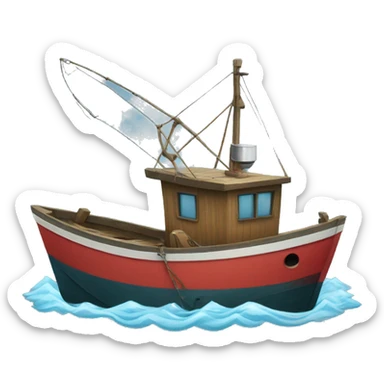 a fishing boat sticker