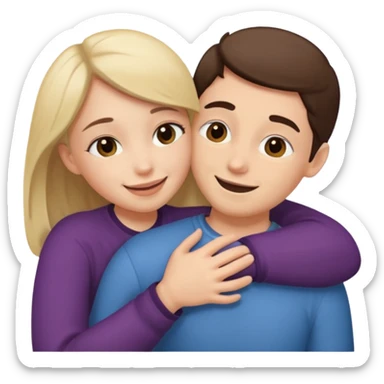 🫂+🤫 sticker