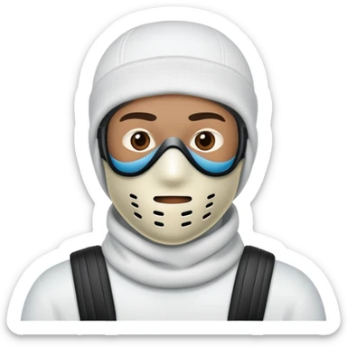 Man with Ski mask  sticker