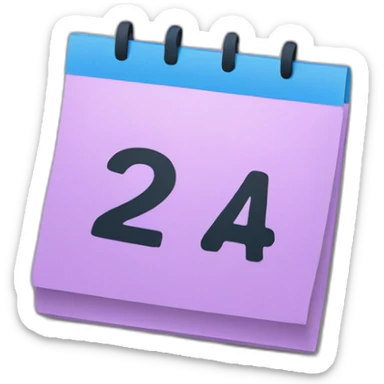 a calender emoji with date 9 sticker