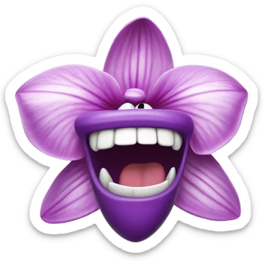 a laughing orchid sticker