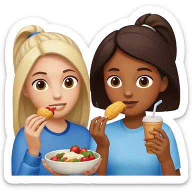 i want two person nicke eatche athore sticker