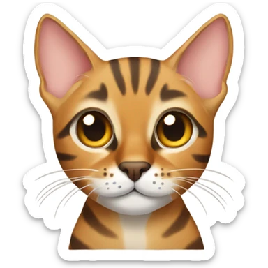 bengal cat sitting  sticker