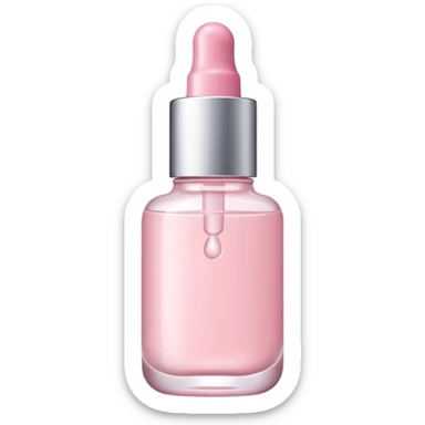 Light pink skin care serum  sticker