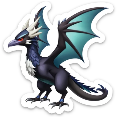 Shiny Dark Nargacuga-Silvally-Noivern-Hybrid (Full body) sticker