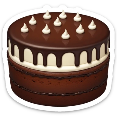 Chocolate cake sticker
