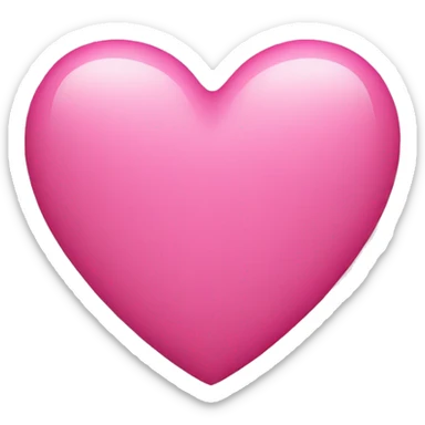 Pink heart  sticker