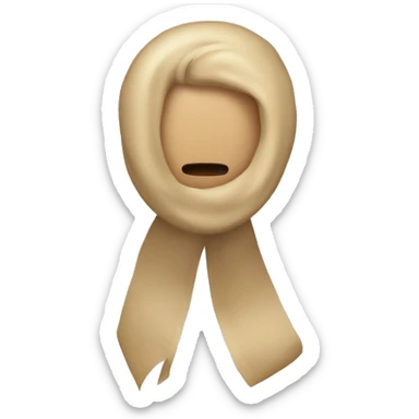 Beige Schleife sticker