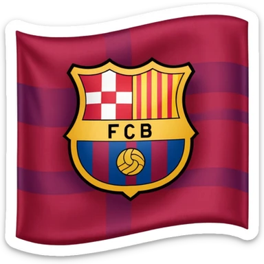 Create FC Barcelona flag emoji sticker