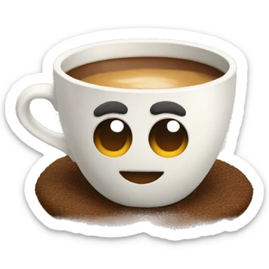 cozy coffee cup sticker