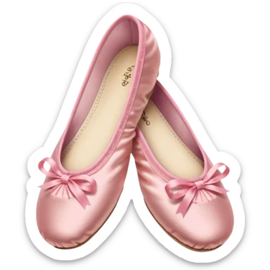 ballet slippers, New York City Ballet style sticker