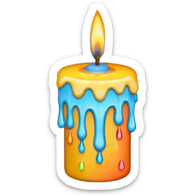 22nd birthday candle sticker