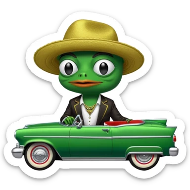 mach mir pepe emotes für twitch im chicano style sticker