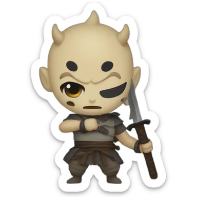 Inosuke demonslayer sticker