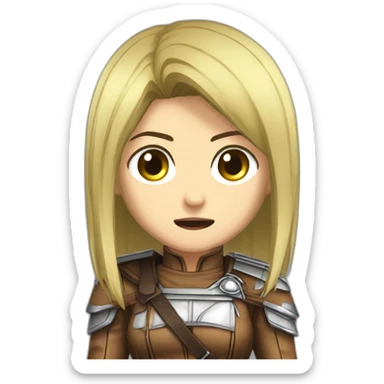 Attack on Titans titan female sticker