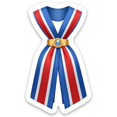 the mayor’s sash (with the color of french flag) sticker