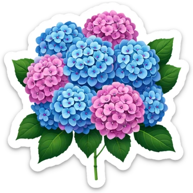 Hydrangea  sticker