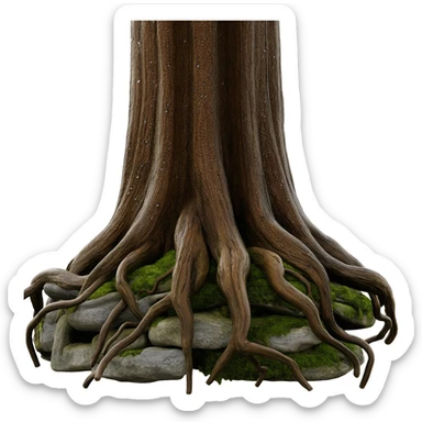 roots of a tree sticker
