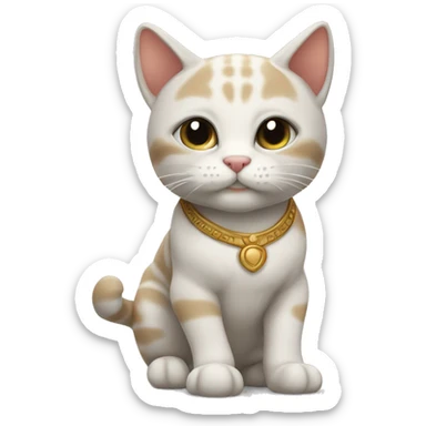 Cute Roman skin cat  sticker