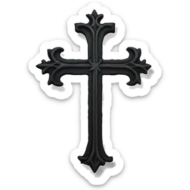 gothic cross sticker