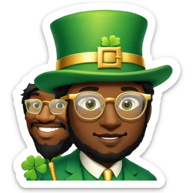 Celebratory Leprechaun sticker