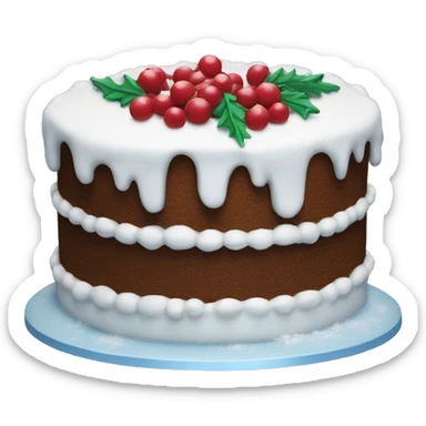 Winter cake sticker