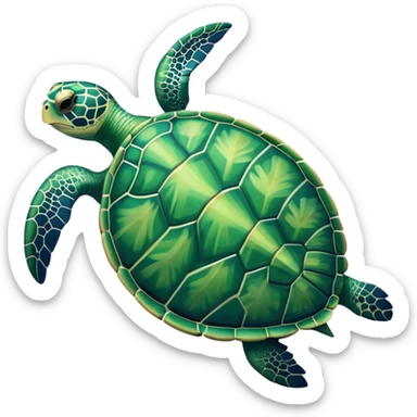 sea turtle sticker