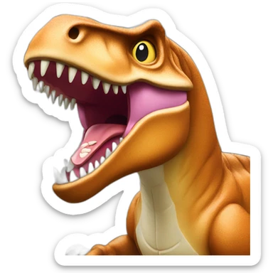 T-rex en boulangerie sticker