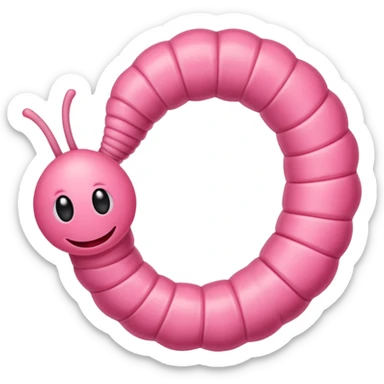 Worm sticker