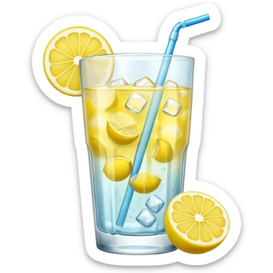 lemonade with big ice sticker