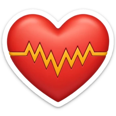 heart with a zigzag border sticker