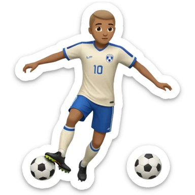 Lamine Yamal playing soccer sticker