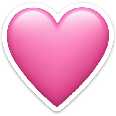 pink heart sticker