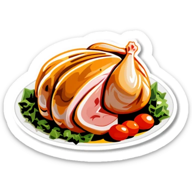 Turkey breast  sticker