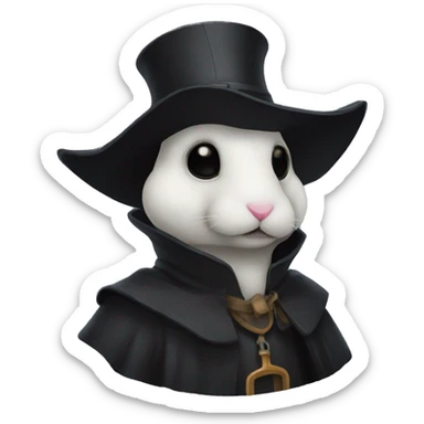 plague doctor bunny sticker