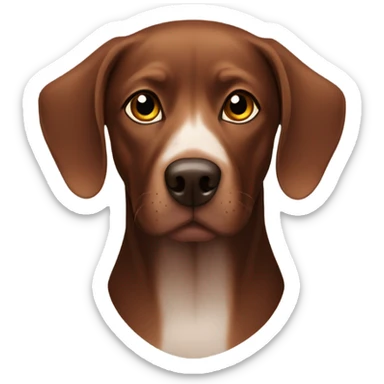 Viszla dog black & brown sticker
